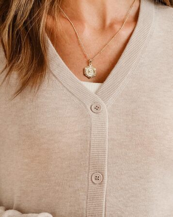 Жіноча в'язана жилетка Arachne & Cloz з суміші вовни, легка, V-подібний виріз, кардиган, короткий/довгий рукав, з ґудзиками, повсякденний топ, кольору абрикос, розмір M