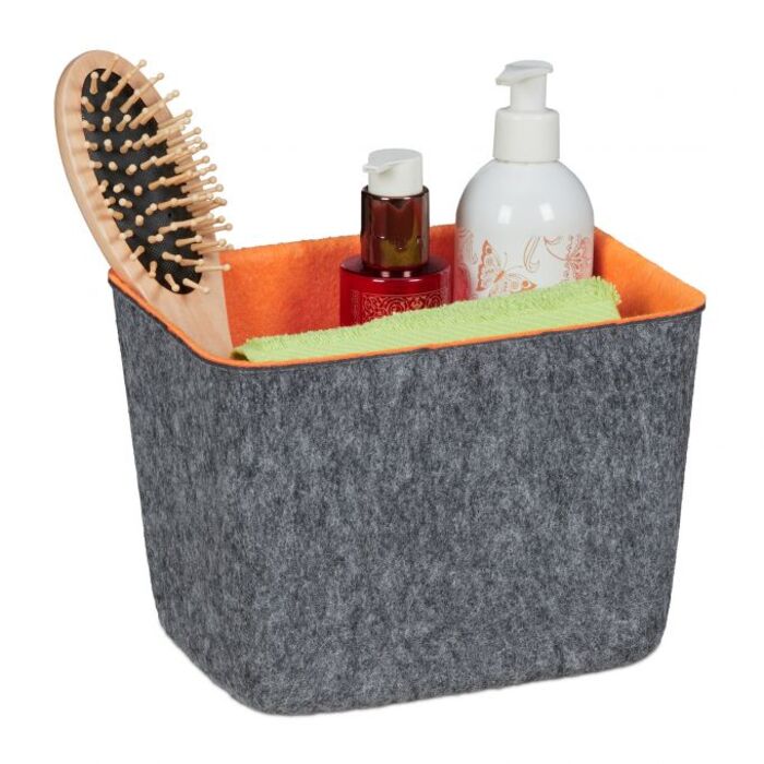 Relaxdays Felt Storage Basket