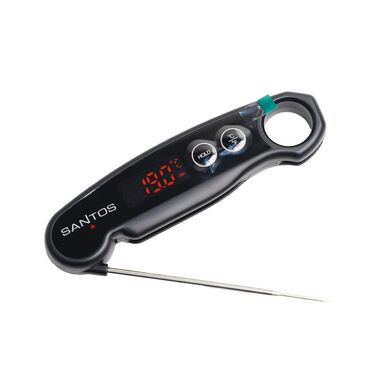 Беспроводний термометр для гриля Santos – Контроль через додаток (Android & iOS) – Дальність 100м – Подвійний датчик – До 300°C – Магнітний кріплення