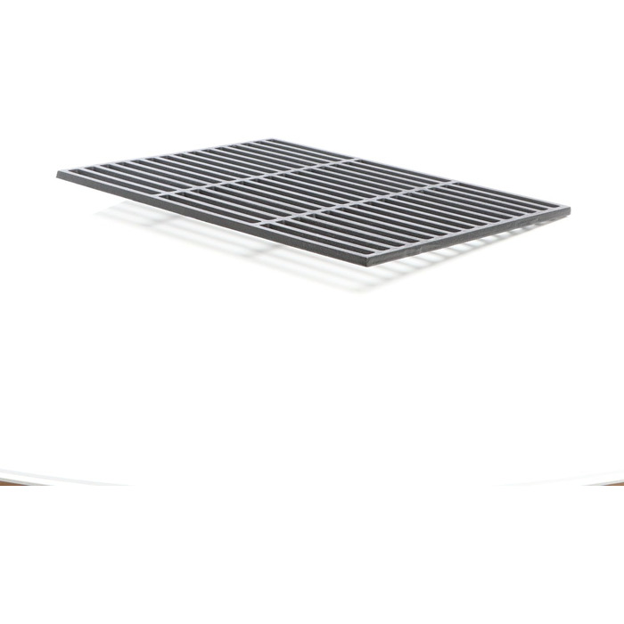 Чорний чавунний гриль-роштва для вугільного та газового гриля Wiltec, для BBQ, емальований гриль-вставка (45 x 35 см)