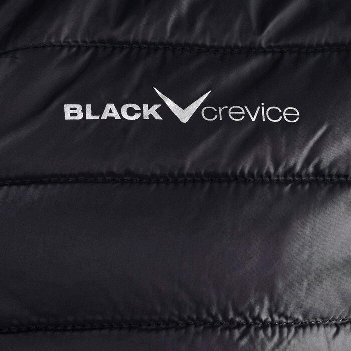 Чоловіча гібридна жилетка Black Crevice: тепла, дихаюча, з коміром, розміри 3XL, чорна