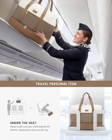 Сумка-мішок LOVEVOOK для жінок, 60L: дорожня, спортивна, для подорожей, з відділенням для взуття (55x42x25cm)