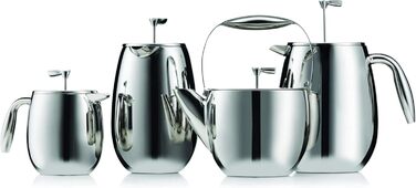 Bodum 1308-57 Columbia Coffee Press (Double-Walled, Stainless Steel, Dishwasher Safe, 1.0 liters) Matte Black 1.0 L (34 oz) Single