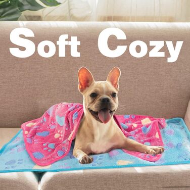 М'яка ковдра для собак та котів, 3 шт. Тепла флісова ковдра для маленьких та середніх собак (серце)