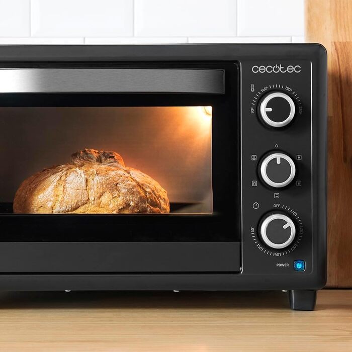 Мультиварка Cecotec Bake&Toast 1090 Black: 1000 Вт, 30 л, таймер, регулювання температури до 230ºC, дека, решітка-гриль та щипці