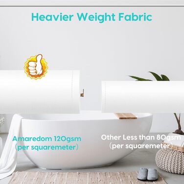 Драпірування для ванної кімнати Amaredom з квітковим принтом, 120x200 см