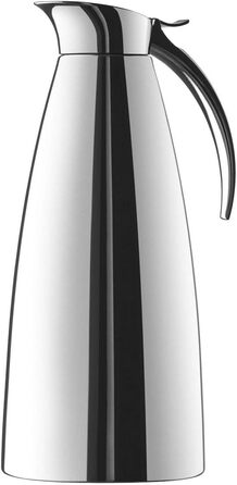 Термос-кафейник Emsa Eleganza 1.3 л, нержавійка, 12 годин гаряче, 24 години холодне, easy open, сріблястий