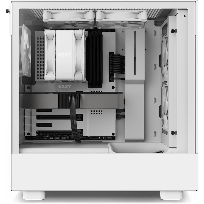Охолоджувач CPU NZXT T120 - білий, 120мм, 4 теплові трубки, сумісний з Intel/AMD