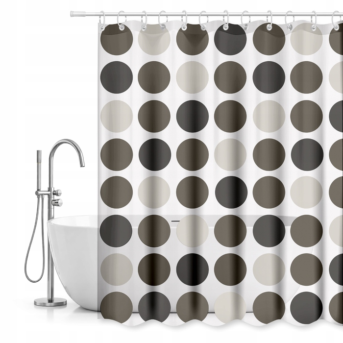 Вінілова штора для душу AWD Interior, 180 x 180 см