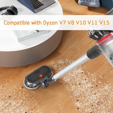 Насадка для миття підлоги DrRobor для Dyson V12 Detect Slim, знімний бак та 12 моп, сумісна з Dyson V12 Slim