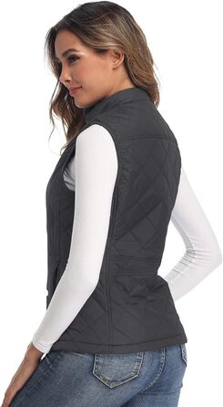 Жіноча легка куртка Longking з блискавкою, вологовідштовхуюча, для активного відпочинку (S, темно-сірий)