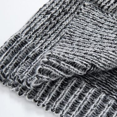 Чоловіча в'язана жилетка кардиган з бавовни, тепла чоловіча толстовка з капюшоном та ґудзиками, чоловічі в'язані жилети, зимові теплі світшоти, однотонні, грубий в'яз, стильний жакет для осені та зими, колір сірий, розмір L