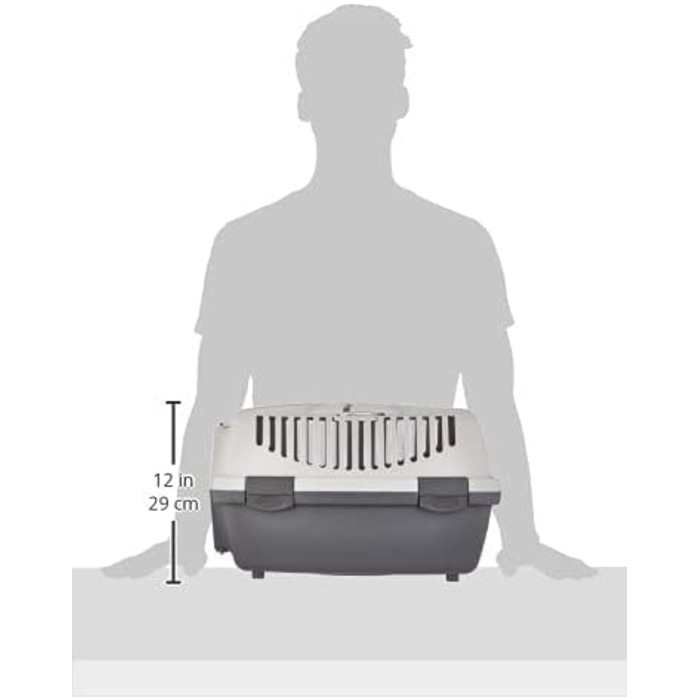 Транспортний бокс Trixie Capri 1, XS (32x31x48 см), темно-сірий/світло-сірий