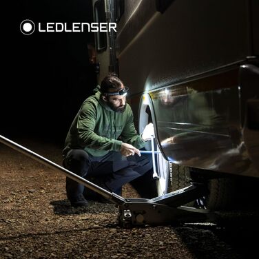 Ledlenser H8R SE LED Headlamp | Head Lamp 700 Lumens rechargeable | Headlight with 170-meter beam distance, focusable | 70 hours of runtime | Headlamp Set with battery, belt pouch, and USB cable Single