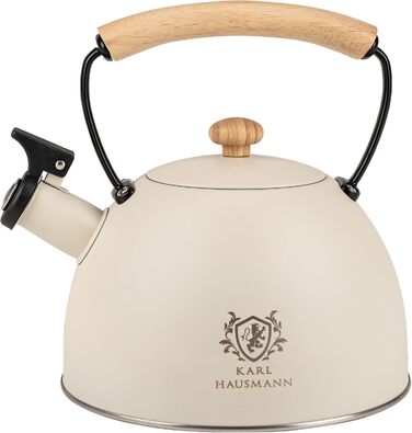 Індивідуальний чайник з нержавіючої сталі 2.5L з автоматичним свистком для індукційних, газових та електричних плит