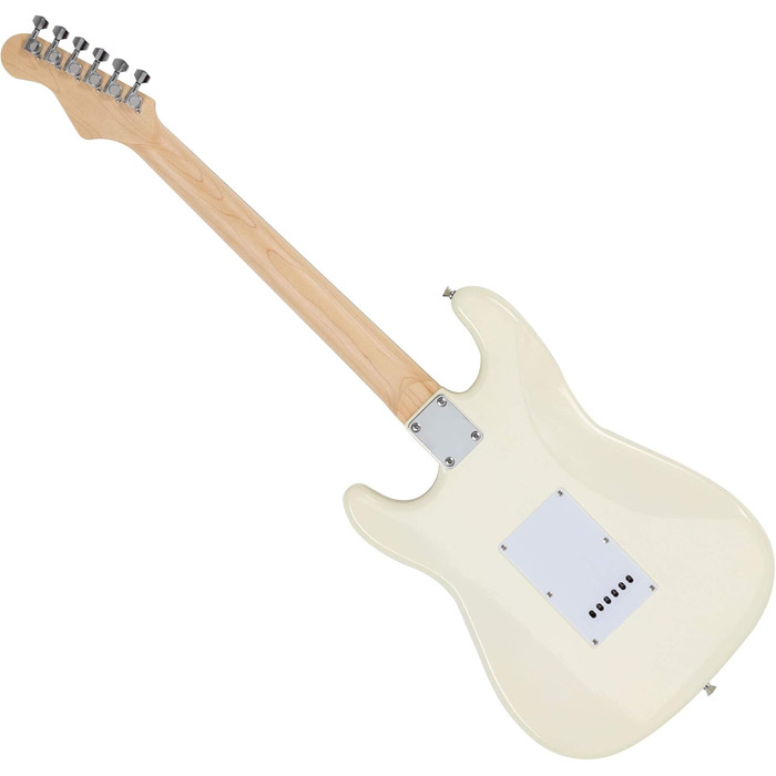 Електрогітара McGrey Rockit ST Комплект для початківців (8 предметів): гітара, підсилювач, запасні струни, чохол, тюнер, медіатори, ремінь та кабель (білий)