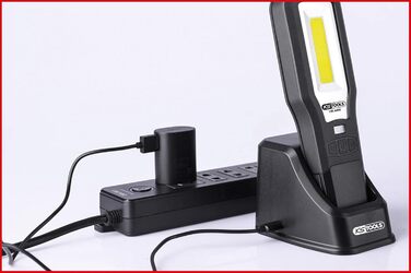 Мобільна майстерня ліхтар KS Tools 550 Лм, чорний, складаний