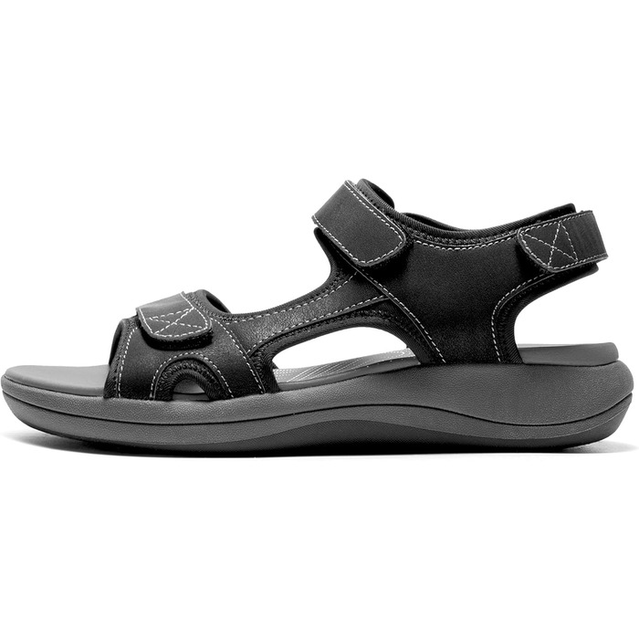 Сандалі жіночі DREAM PAIRS трекінгові, чорні, розмір 41.5 EU, з EVA устілкою та TPR підошвою