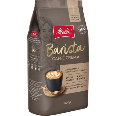 Кава в зернах Melitta Barista Caffè Crema, середній обсмаження, міцність 3/5, 1 кг