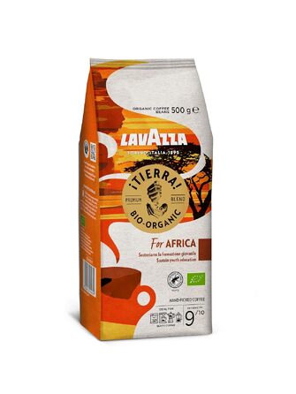 Кава в зернах Lavazza Tierra Africa, 100% біо-арабіка, легкого обсмаження для еспресо-машин, м'який фруктовий смак, 1 кг