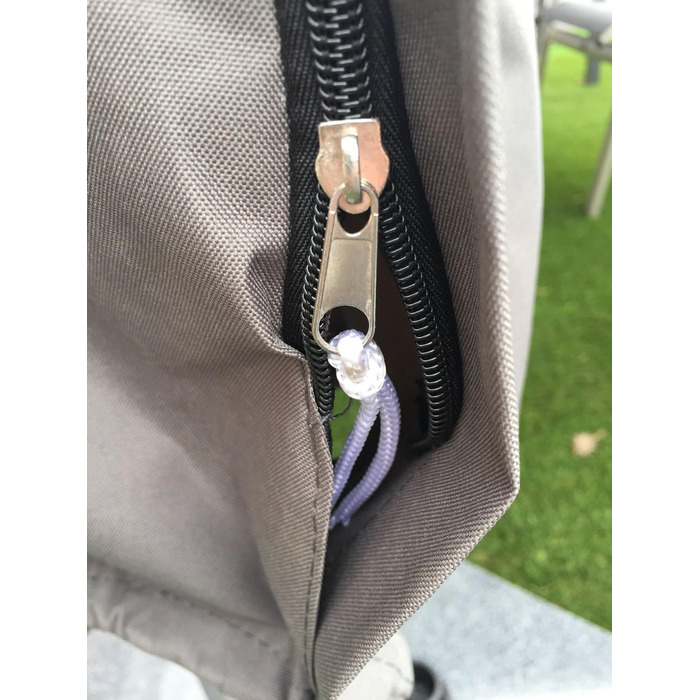Madison high-quality protective cover #1 with pole for umbrellas with a diameter of 200-400 cm made of weatherproof 220g/m2 polyester fabric in gray