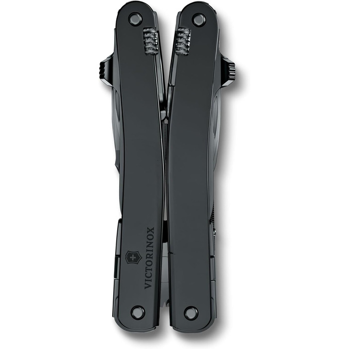 Мультитул Victorinox Swiss Tool Spirit MXBS: 24 функції, з плоскогубцями, викрутками, відкривачкою для консервів, чорний, з нейлоновою сумкою
