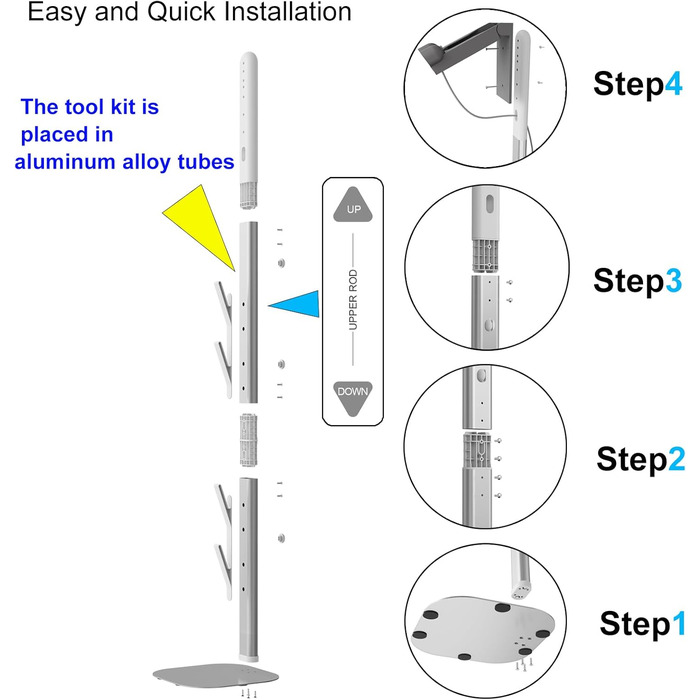 MOOPHY Vacuum Stand Holder Storage Station Compatible with Dyson V7 V8 V10 V11 V12 V15 G5 SV18 SV21, compatible with Dyson cordless vacuum cleaners