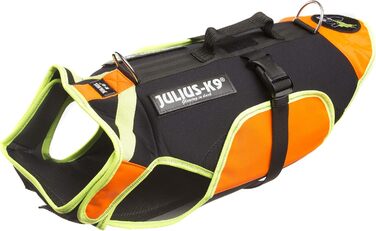 Жилет для собак Julius-K9 IDC 3в1, чорний та неоновий, розмір M (1 шт.)