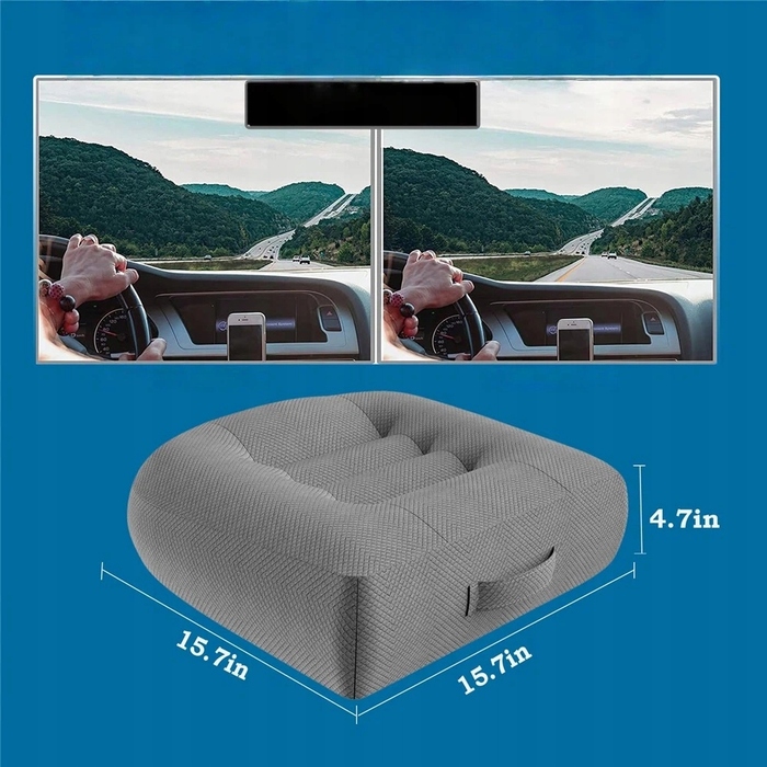М'яка ортопедична подушка для сидіння в авто, 40x40x12 см
