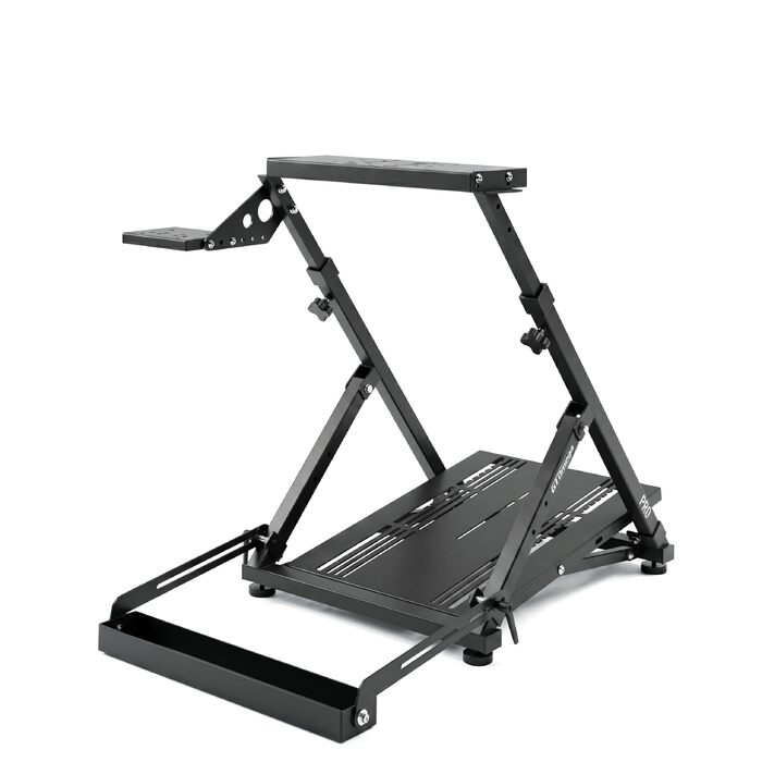 Ігровий стійка для керма GT Omega PRO Wheel Stand з посиленою педальною платформою, тримачем КПП та фіксатором крісла, складана