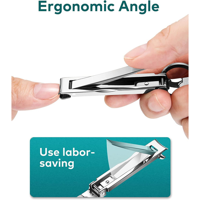 Ножиці для нігтів MR.GREEN складні, медична нержавіюча сталь, ультратонкі дорожні, компактні