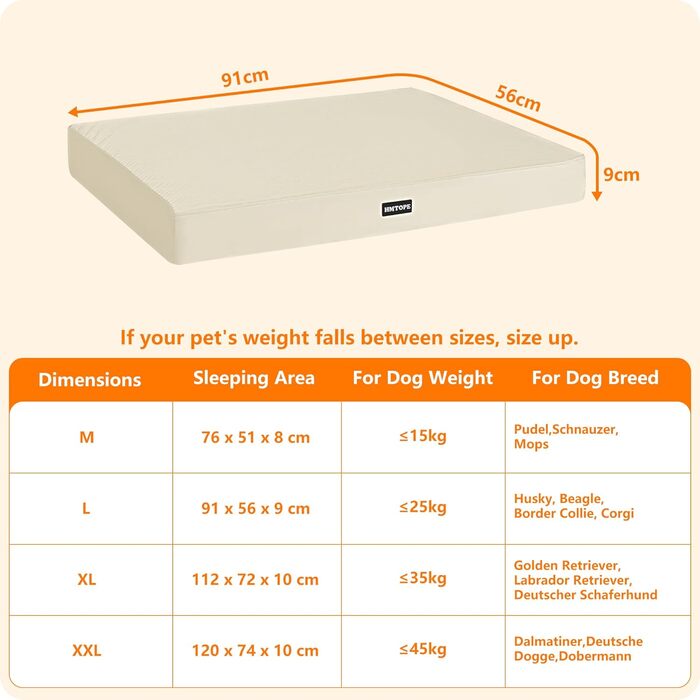 Ортопедичний лежак для собак, 112 см, оливковий колір. Знімний, водонепроникний, з антиковзким покриттям. Підходить для середніх та великих собак. Розміри: 91x56x9 см