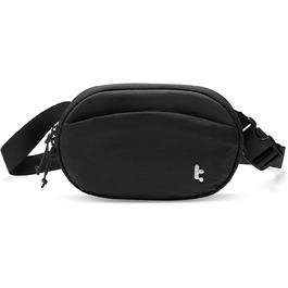 tomtoc жіноча поясна сумка-слінг з RFID захистом, 1.5 л, для подорожей, повсякденного використання, фестивалів, спорту, хайкінгу, зелена (чорна)