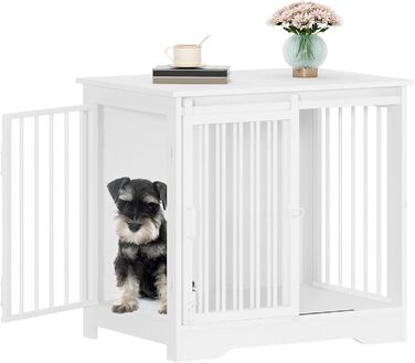 Сучасний вольєр для собак Hzuaneri DFC84301B, 69x49x64.5 см, з 2 дверцятами, для дому