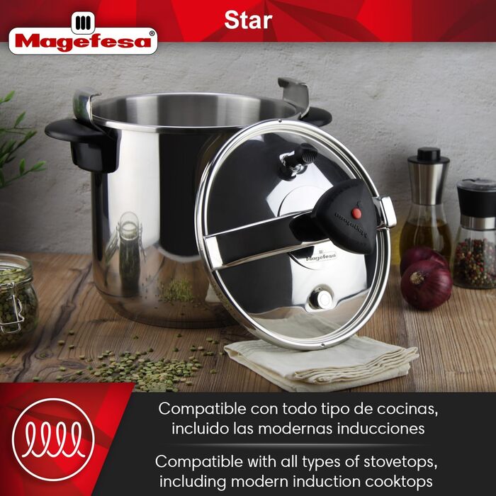 Скороварка MAGEFESA Star 10 л, традиційна, пластикова ручка