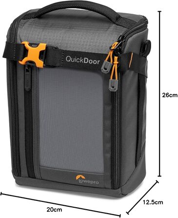 Lowepro GearUp Creator Box Large II - сумка для бездзеркальних та DSLR камер, помаранчевий колір, з QuickDoor доступом, виготовлена з перероблених матеріалів