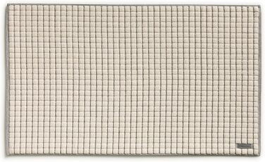 Möve Eden Cotton Bath Mat - Textured, 60x100cm - Nature/Black - Single