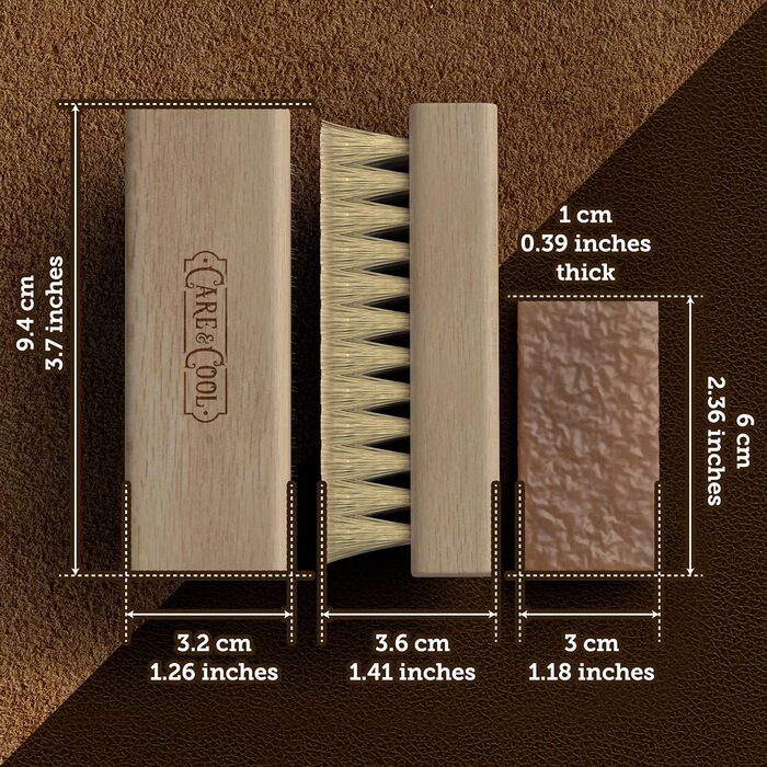 Care & Cool Suede & Nubuck Adhesive Set (8 oz) restores color and vitality to footwear and furniture (Basic Kit), neutral, 8 fl oz, Neutral, 8 fl oz