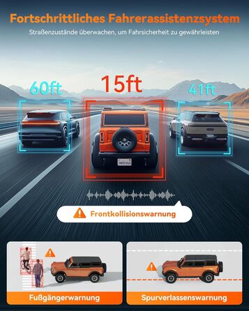 WOLFBOX Дзеркало-відеореєстратор 12' 4K з камерою заднього виду, WiFi, IPS-сенсорний екран, GPS, G-сенсор, Park Monitoring, 32GB, G840H