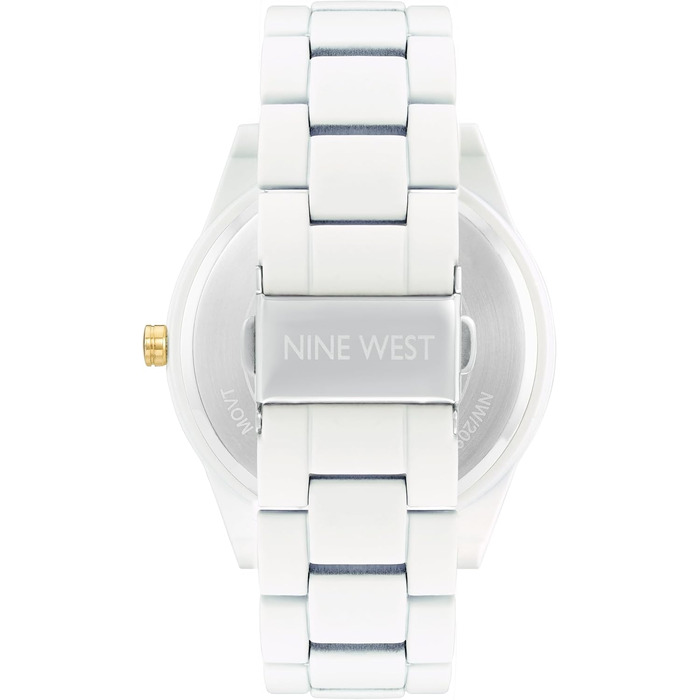 Жіночий кварцовий годинник Nine West NW/1678GYRG з сірим циферблатом та металевим ремінцем, аналоговий