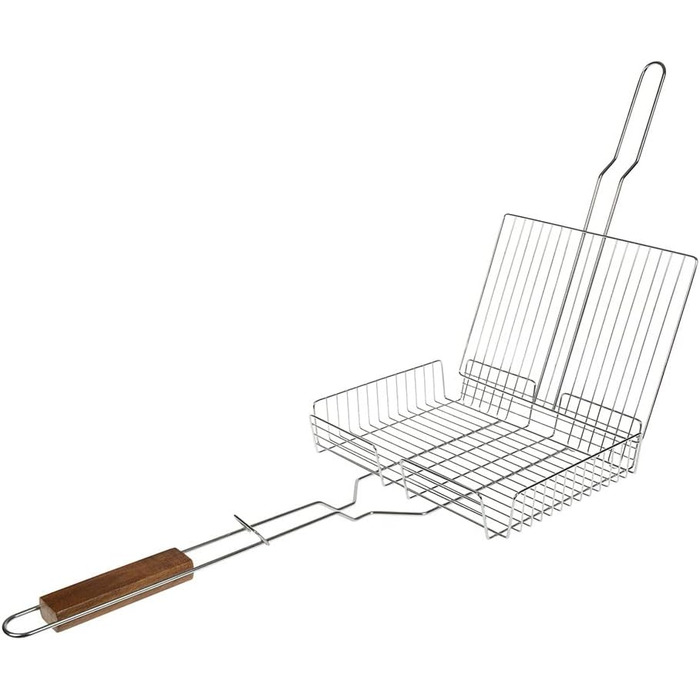 Grillroste I LOVE BBQ для гриля та смокера: регульований, 31x23 см, хром сталь