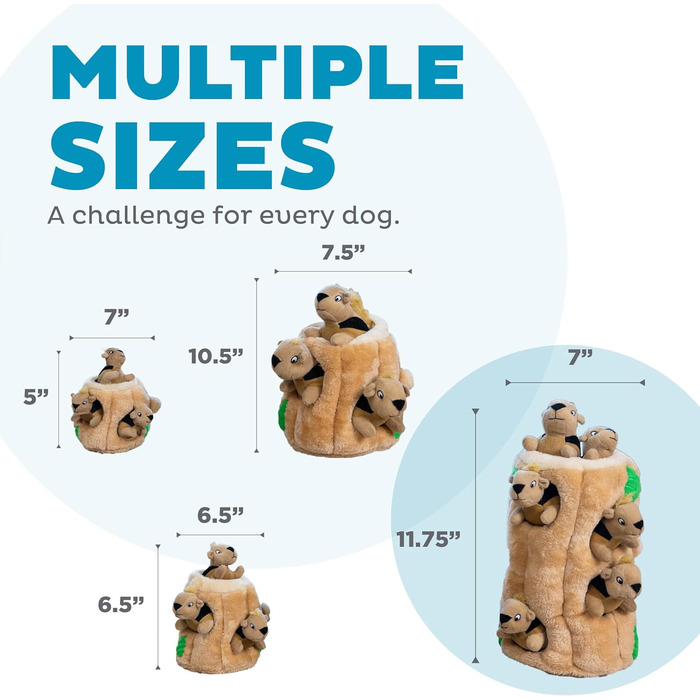 Outward Hound Plush Dog Toy Hide A Squirrel, XL