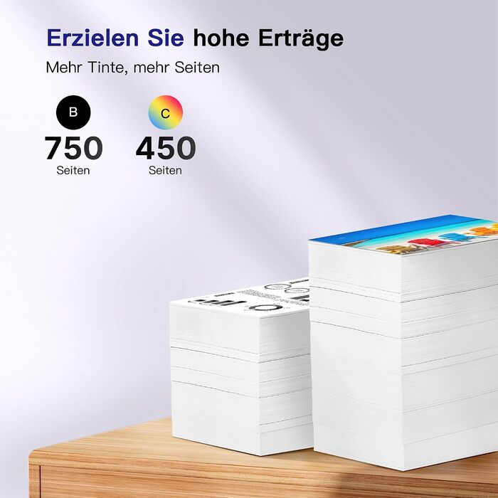 Комплект картриджів VVQV 301 XL (чорний, кольоровий) для принтерів HP DeskJet 2540, 1510, Envy 4500, 5530, OfficeJet 4630, 2620
