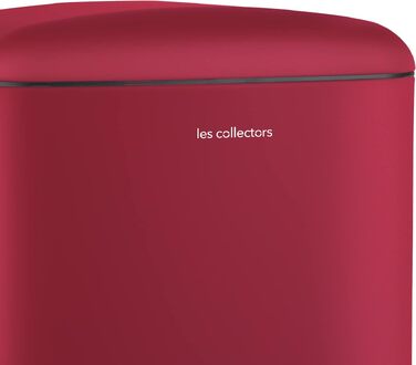 Сміттєвий відер з педаллю Les Collectors N°722, 30 л, нержавіюча сталь, матове покриття, червоний