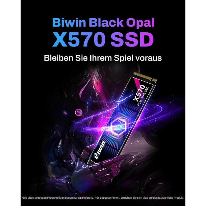 SSD BIWIN Black Opal X570 Gen5 4TB - NVMe PCIe 5.0 (M.2 2280) для ноутбука та ПК
