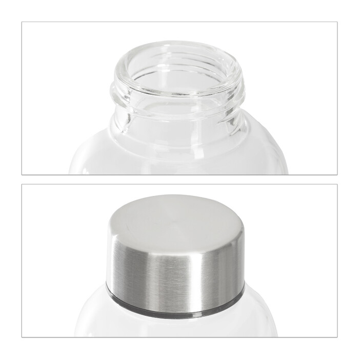 Relaxdays 2-Piece Drink Bottle Set, 500 ml