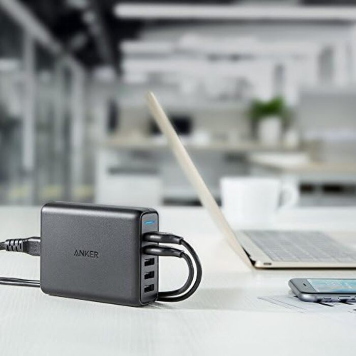 Зарядний пристрій Anker PowerPort Speed 5 63W 5 портів USB з Quick Charge 3.0 та Power IQ для Samsung, iPhone, iPad