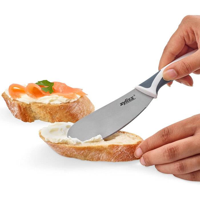 Zyliss Comfort Kitchen Knife Set - 6 Piece Stainless Steel Knife Block Set with Shears - Dishwasher Safe - 5 Year Warranty