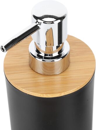 Набір аксесуарів для ванної кімнати на 4 частини (тримач для зубних щіток, мильниця, дозатор для лосьйону, стакан для ополіскувача), сучасний дизайн, чорний колір