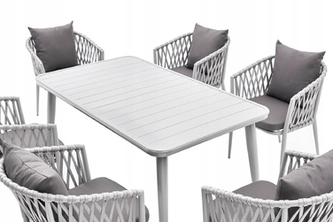 Комплект стіл та стільці MAT-COMPANY metal EXCLUSIV, сірий